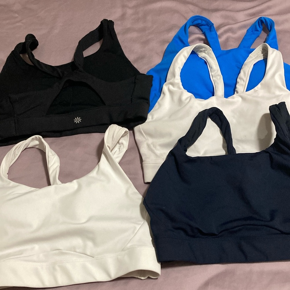 Athleta Unstoppable Sports Bra Set of 5 Small DD